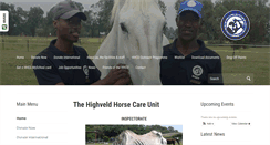 Desktop Screenshot of horsecare.org.za